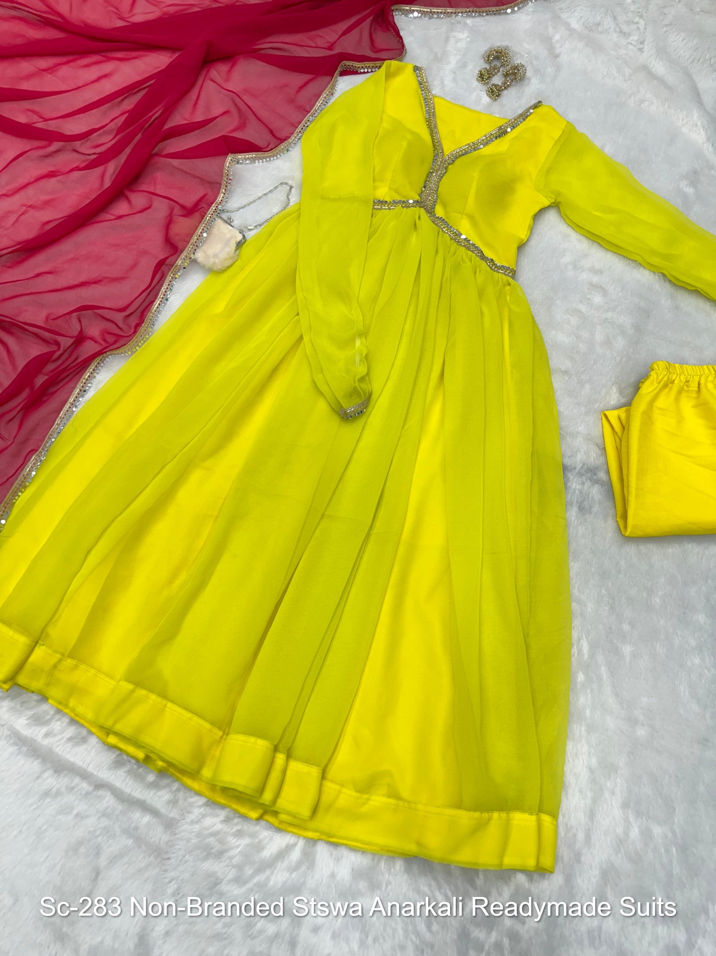 Sc-283 Non-Branded Stswa Anarkali Readymade Suits