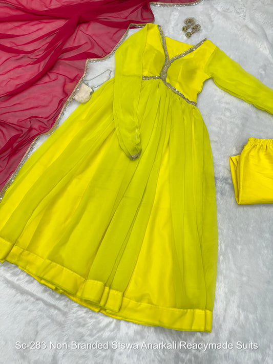 Sc-283 Non-Branded Stswa Anarkali Readymade Suits