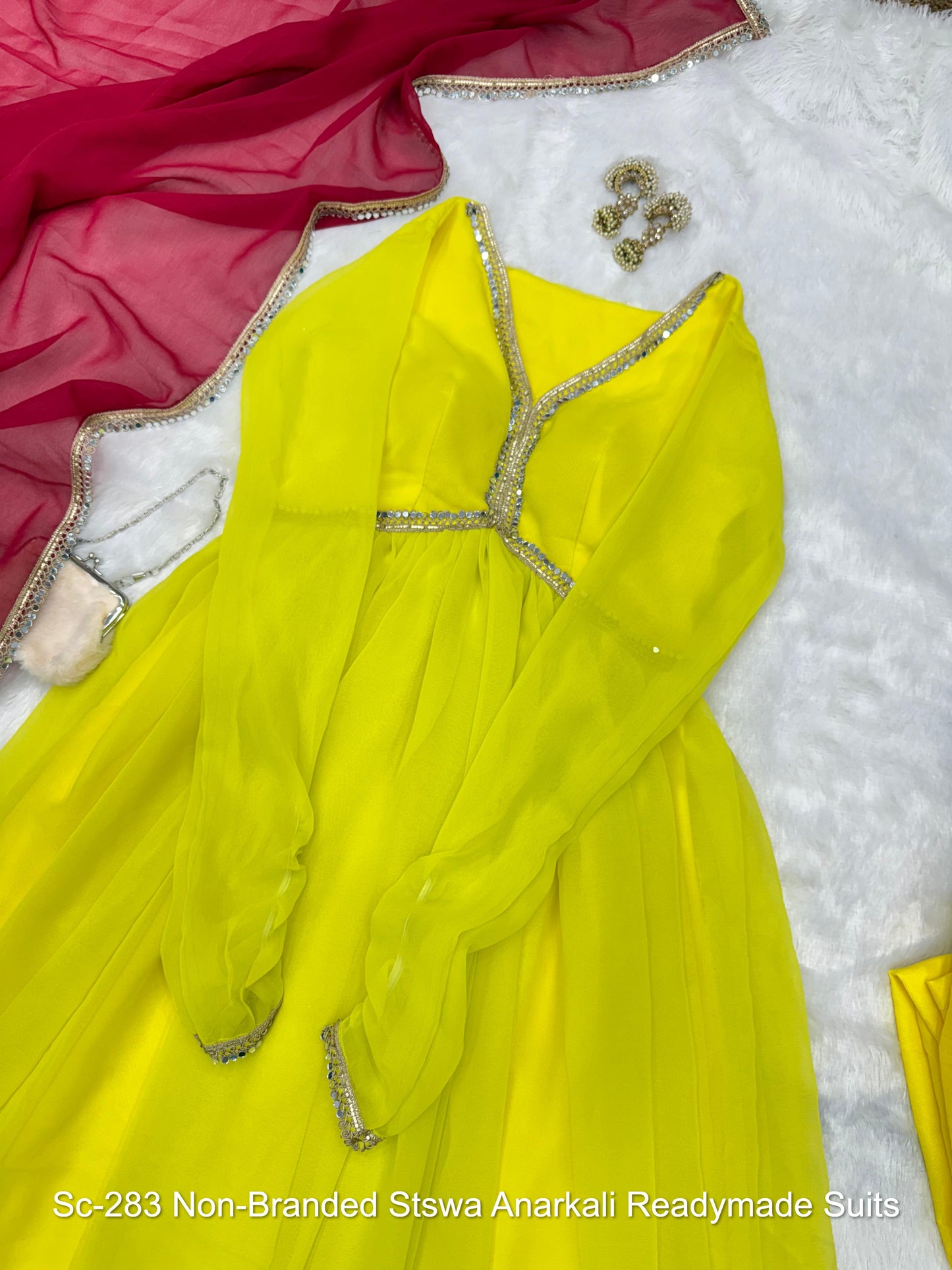 Sc-283 Non-Branded Stswa Anarkali Readymade Suits