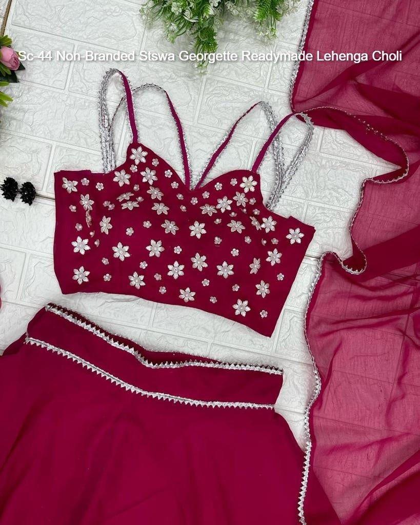 Sc-44 Non-Branded Stswa Georgette Readymade Lehenga Choli