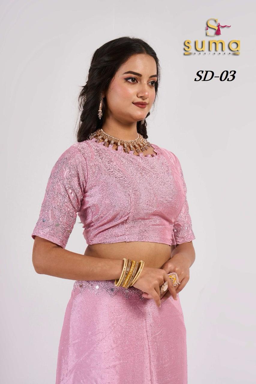 Sd-03 Suma Designer Mirror Work Sarees