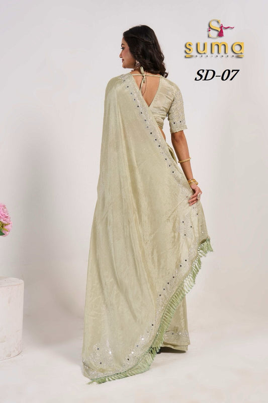 Sd-07 Suma Designer Mirror Work Sarees