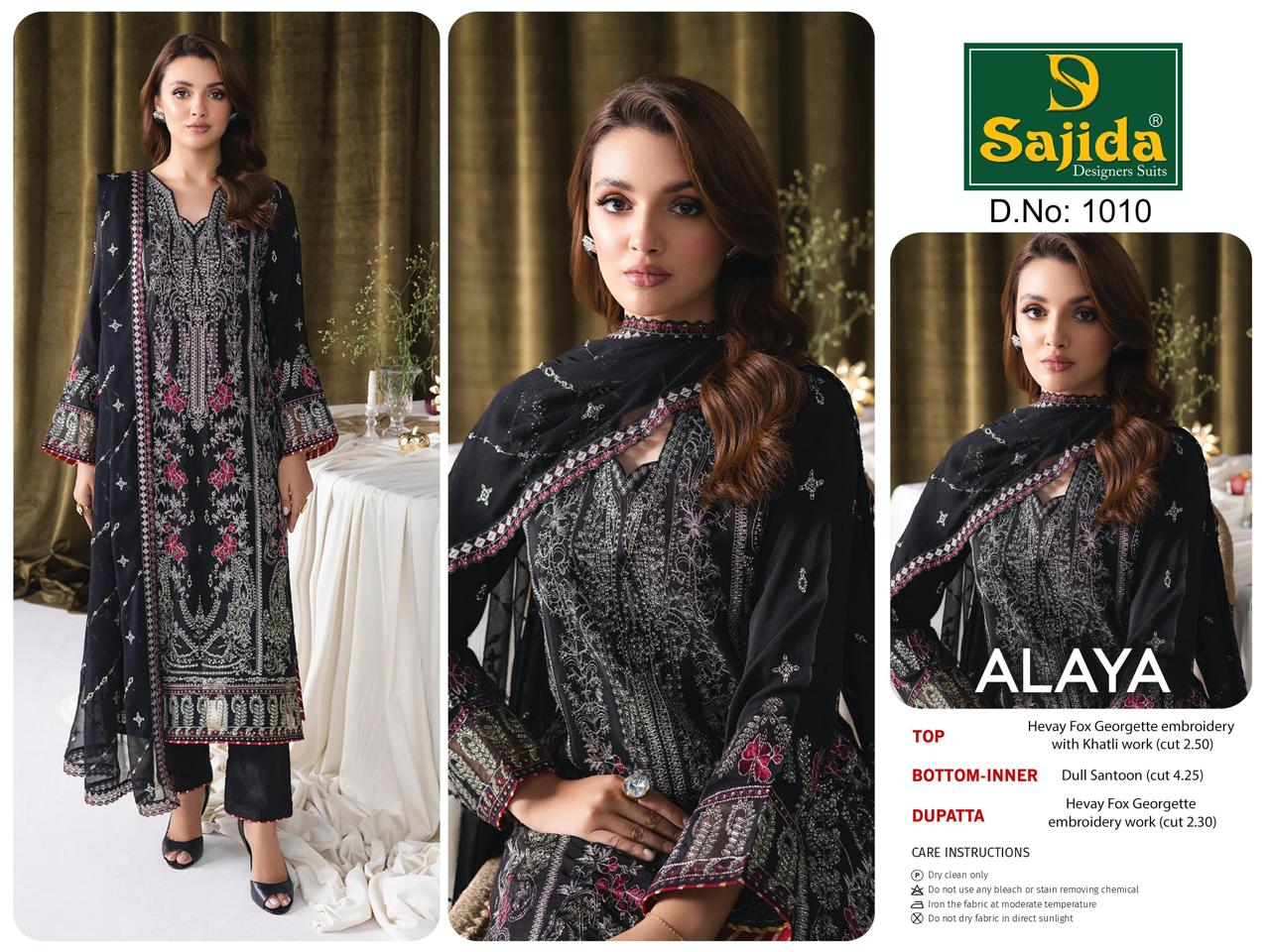 Sd-1010 Sajida Georgette Pakistani Salwar Suits
