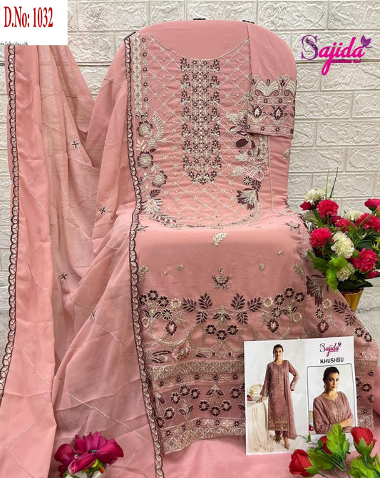 Sd-1032 Khushbu Sajida Georgette Pakistani Salwar Suits