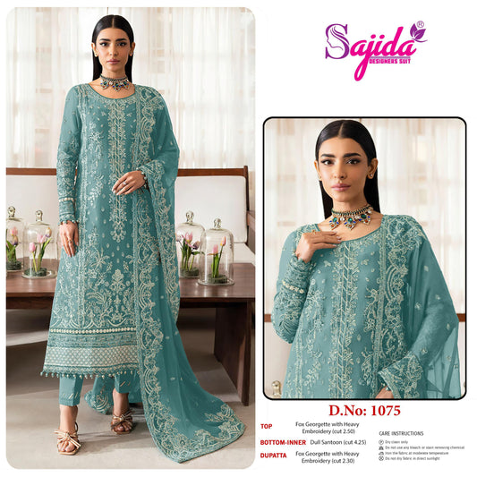 Sd-1075 Sajida Georgette Pakistani Salwar Suits