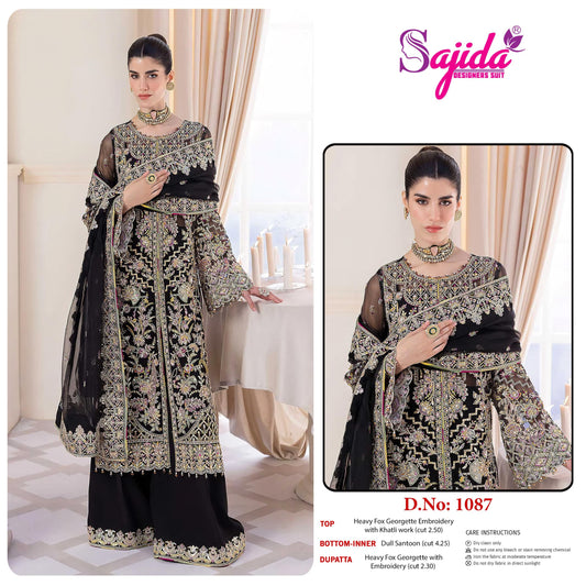 Sd-1087 Sajida Georgette Pakistani Salwar Suits