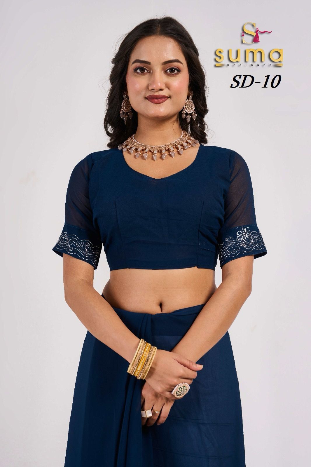 Sd-10 Suma Designer Mirror Work Sarees