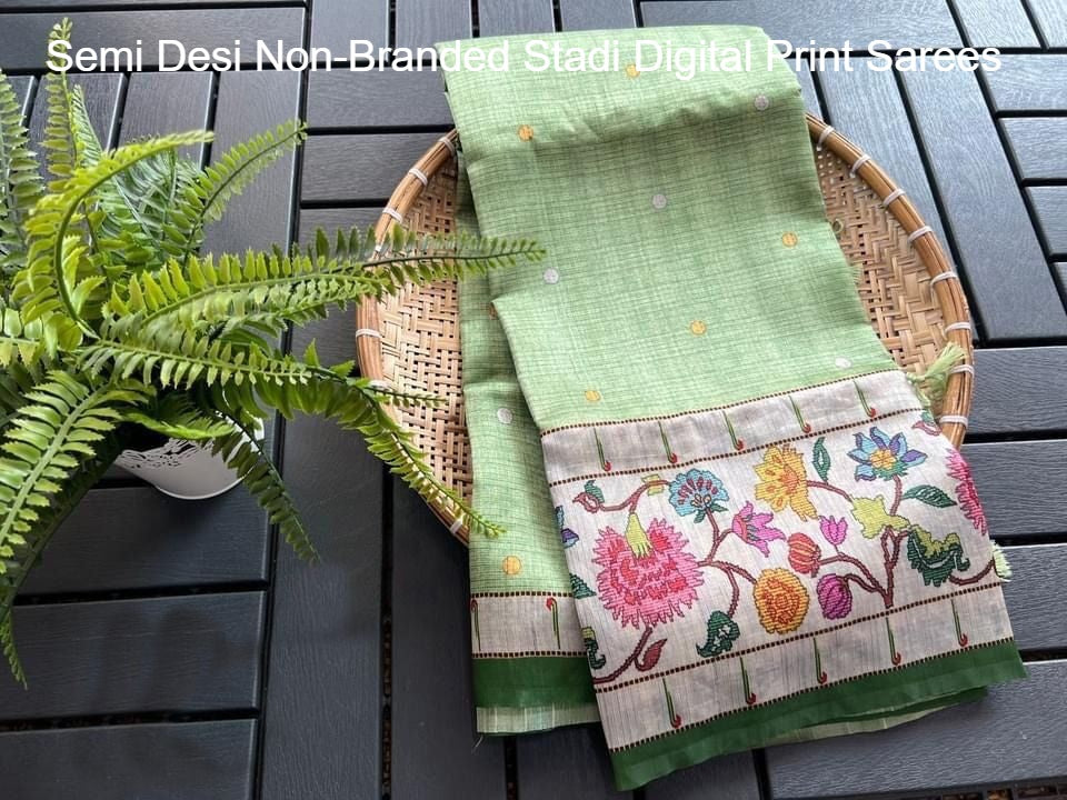 Semi Desi Non-Branded Stadi Digital Print Sarees