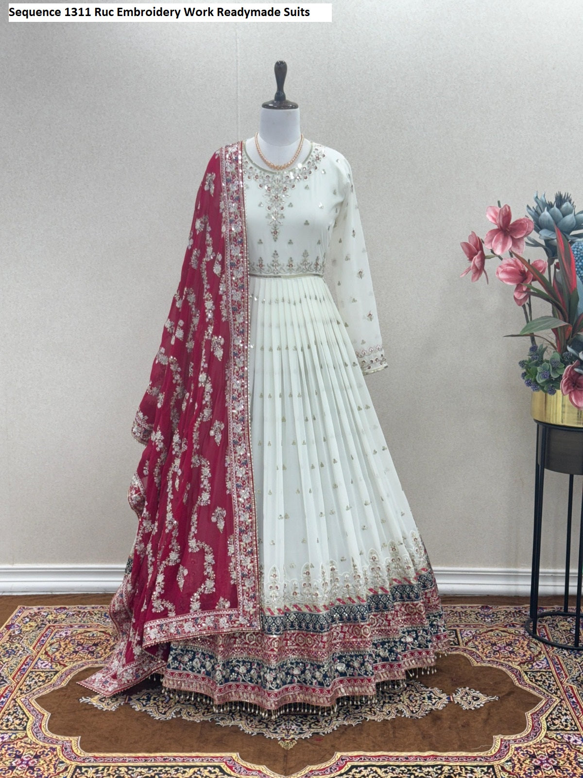 Sequence 1311 Ruc Embroidery Work Readymade Suits