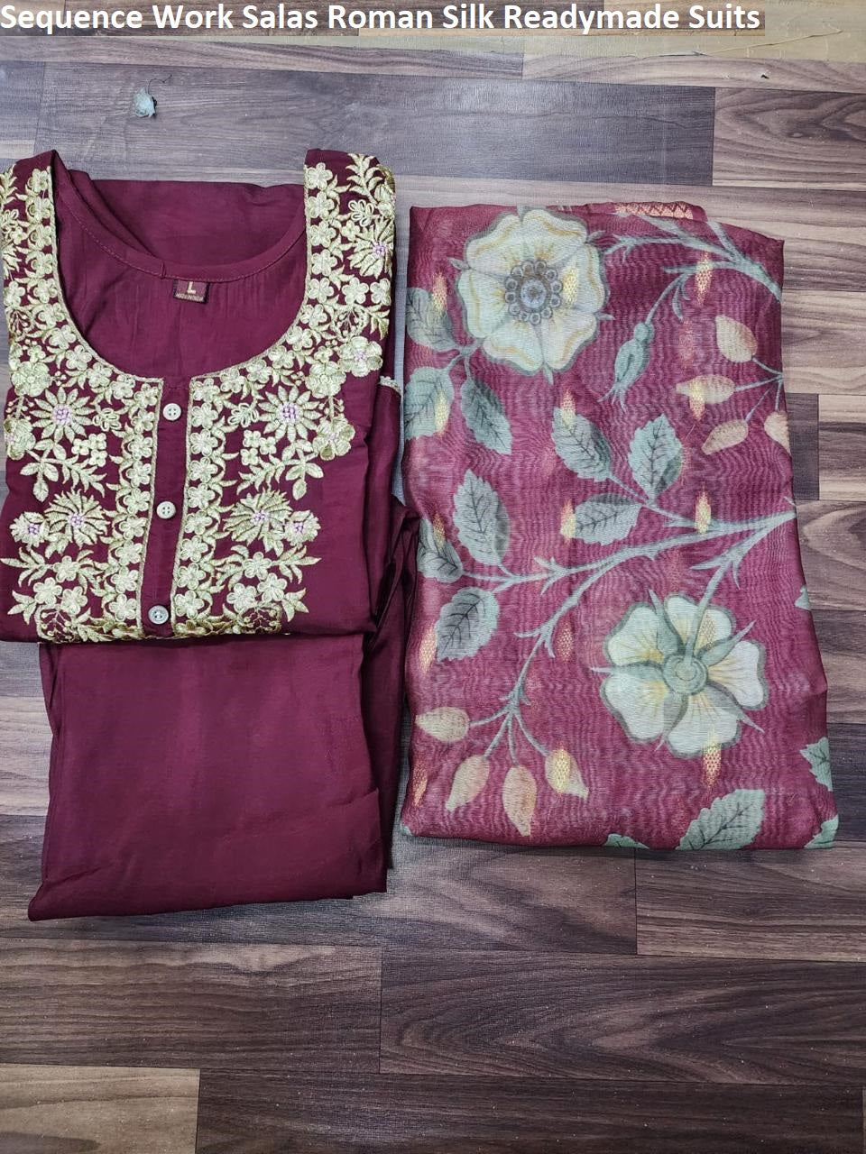 Sequence Work Salas Roman Silk Readymade Suits