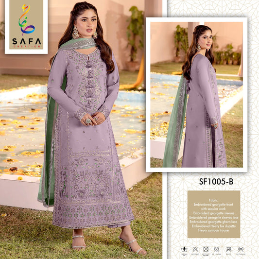 Sf-1005B Safa Creation Pakistani Salwar Suits