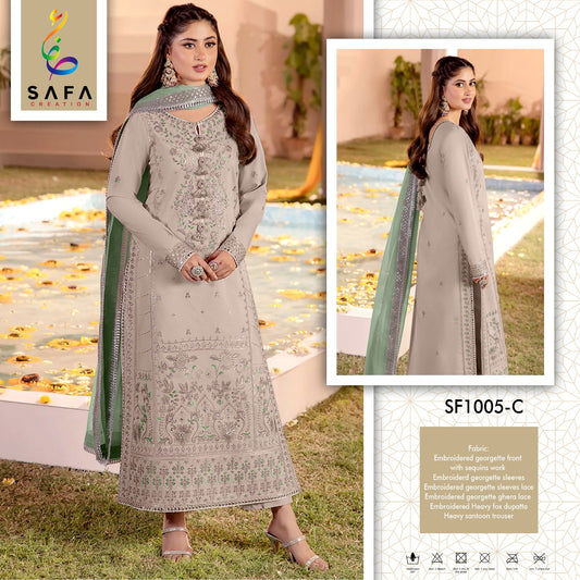 Sf-1005C Safa Creation Pakistani Salwar Suits