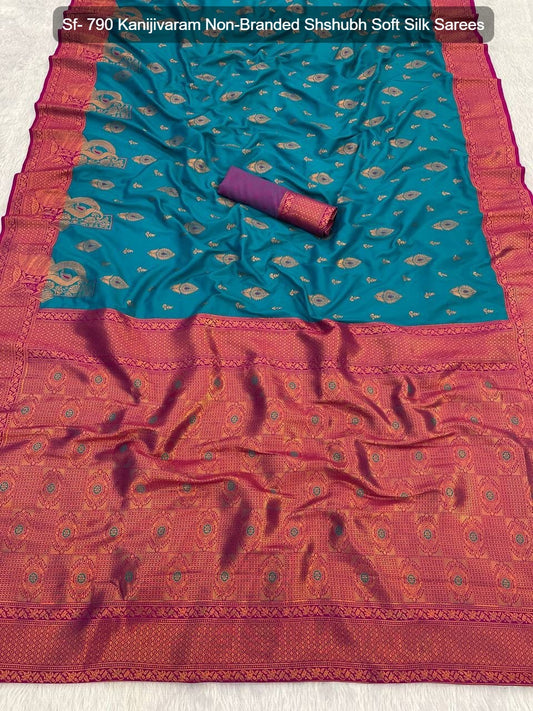 Sf- 790 Kanijivaram Non-Branded Shshubh Soft Silk Sarees