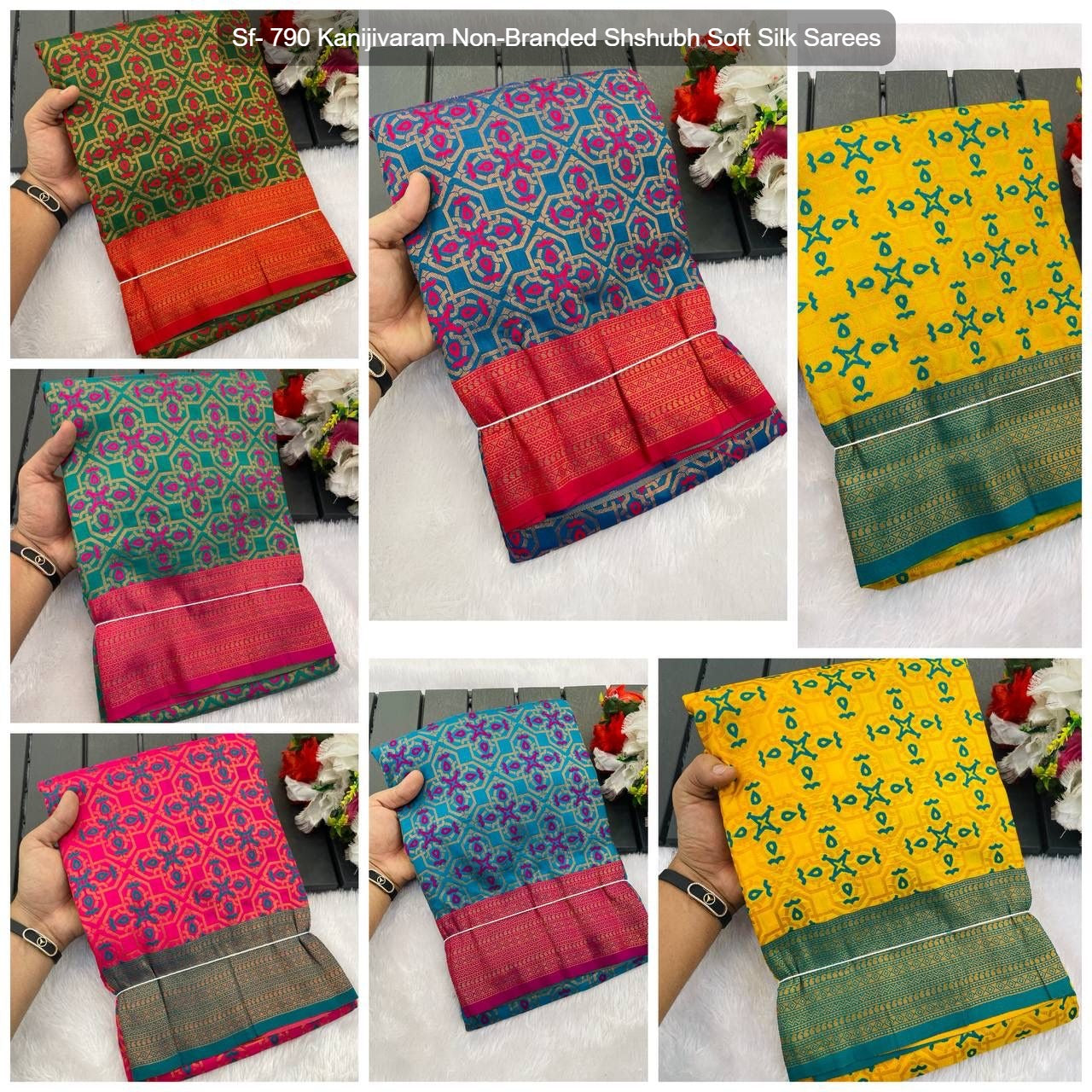 Sf- 790 Kanijivaram Non-Branded Shshubh Soft Silk Sarees