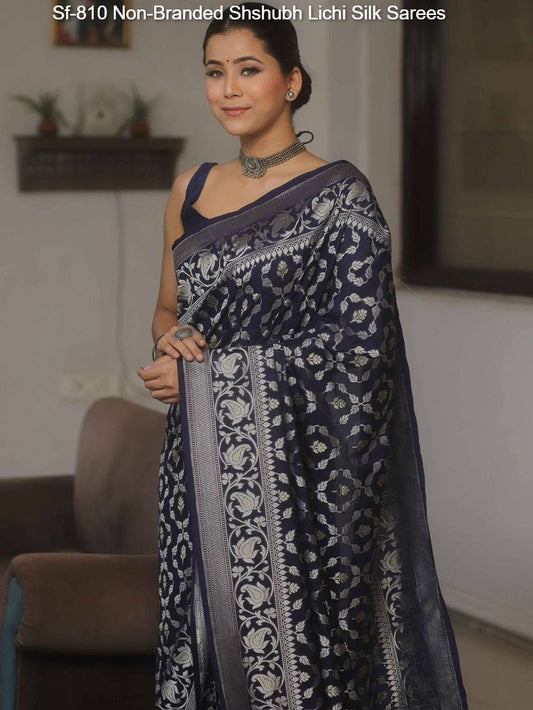 Sf-810 Non-Branded Shshubh Lichi Silk Sarees