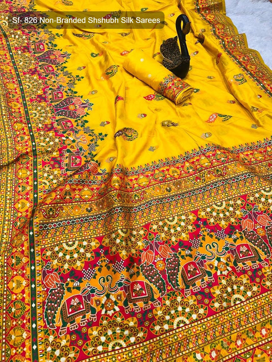Sf- 826 Non-Branded Shshubh Silk Sarees