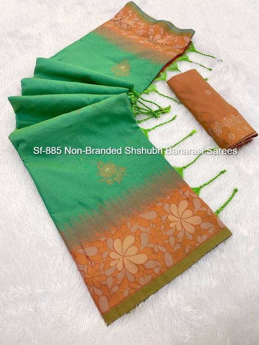Sf-885 Non-Branded Shshubh Banarasi Sarees