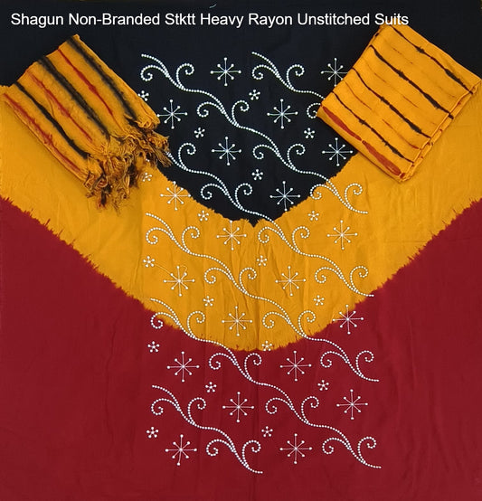 Shagun Non-Branded Stktt Heavy Rayon Unstitched Suits