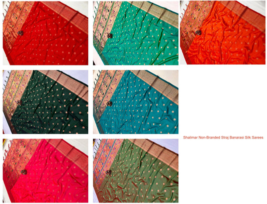 Shalimar Non-Branded Straj Banarasi Silk Sarees