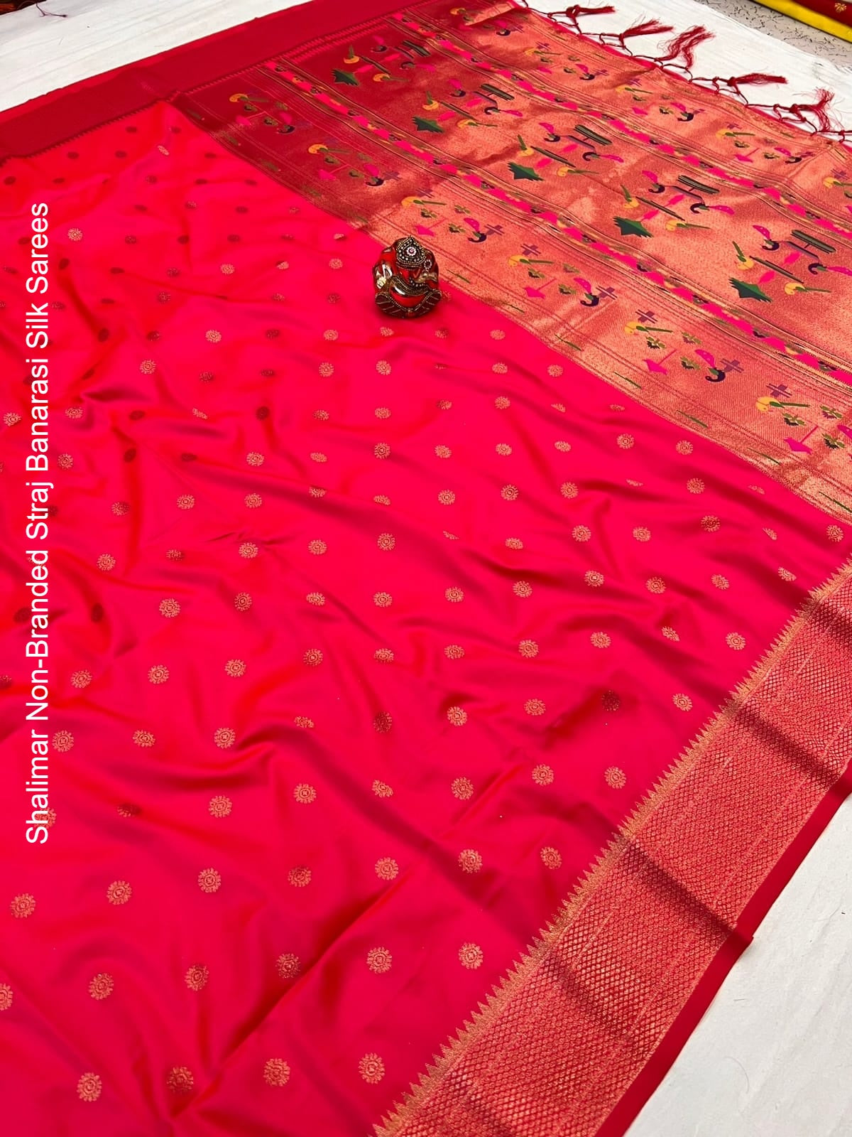 Shalimar Non-Branded Straj Banarasi Silk Sarees