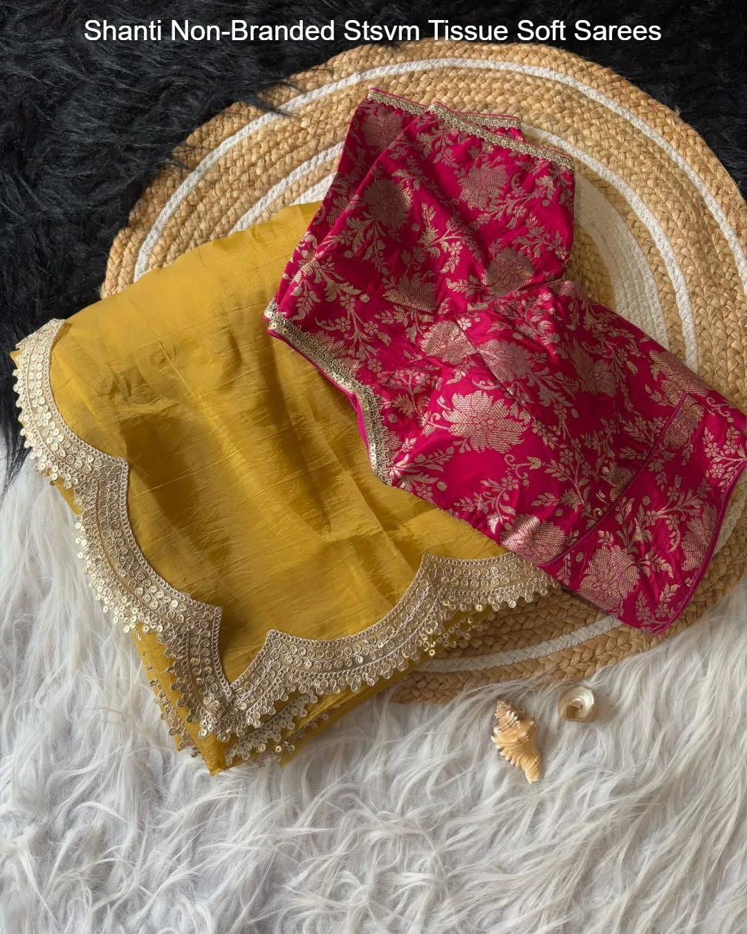 Shanti Non-Branded Stsvm Tissue Soft Sarees