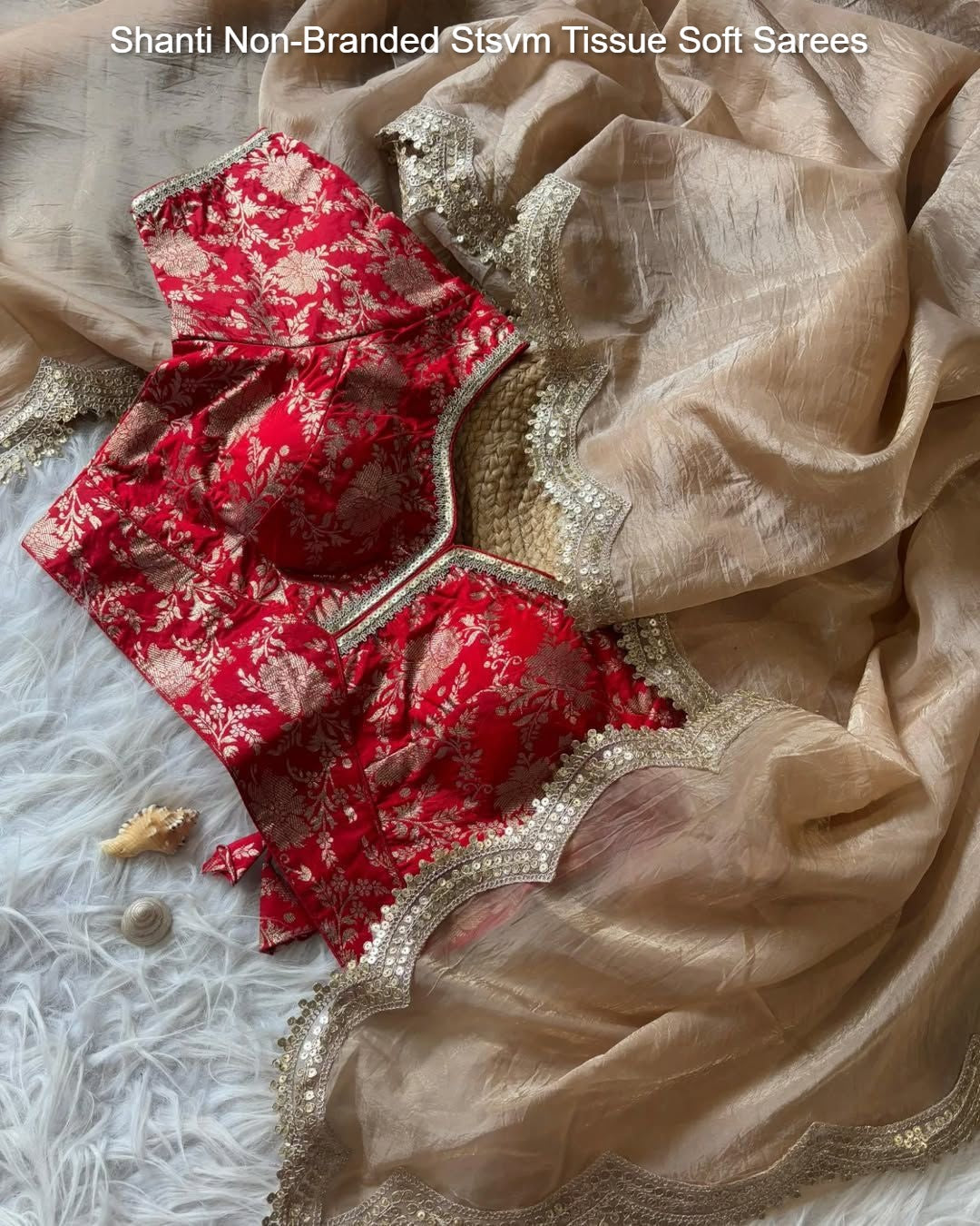 Shanti Non-Branded Stsvm Tissue Soft Sarees