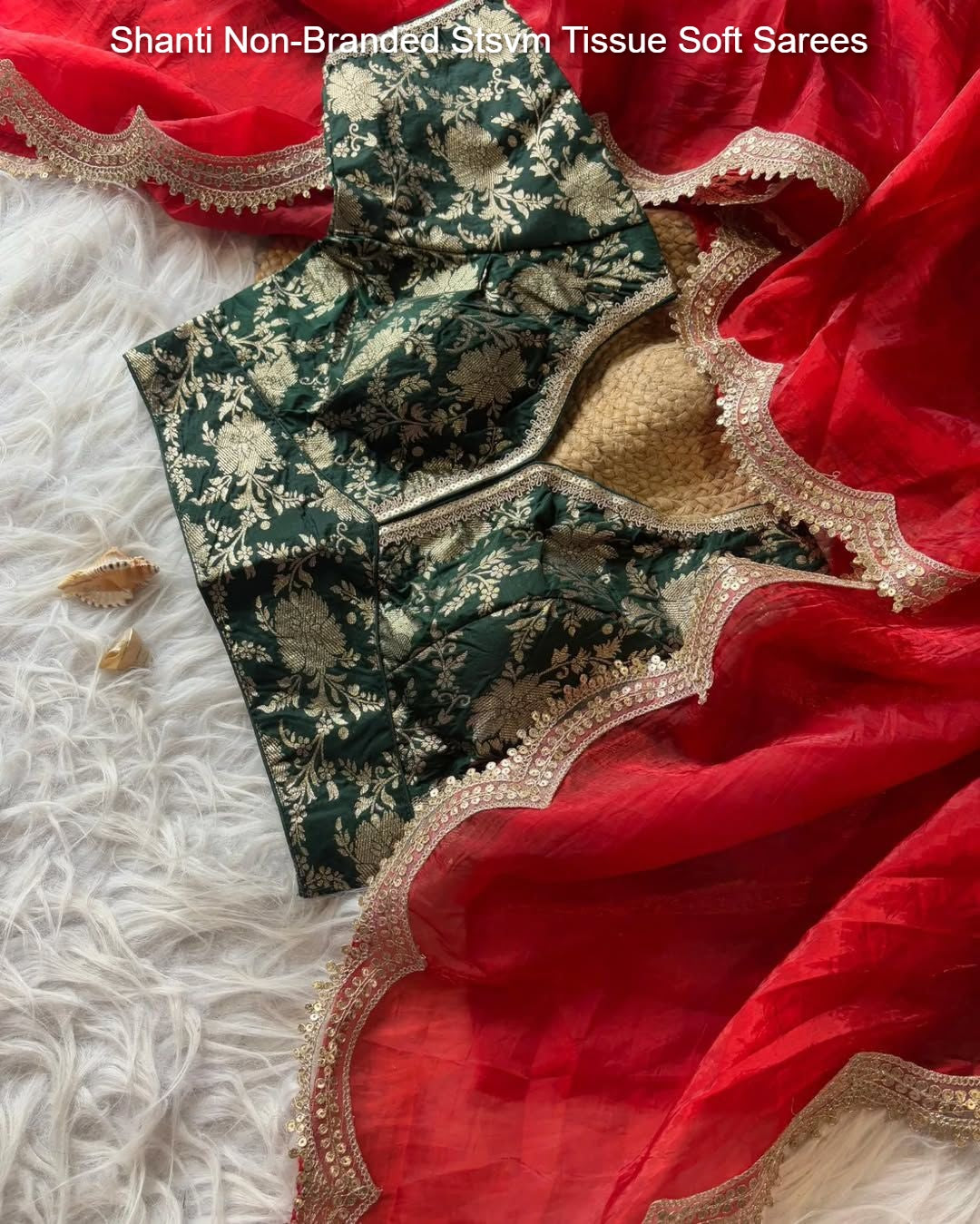 Shanti Non-Branded Stsvm Tissue Soft Sarees