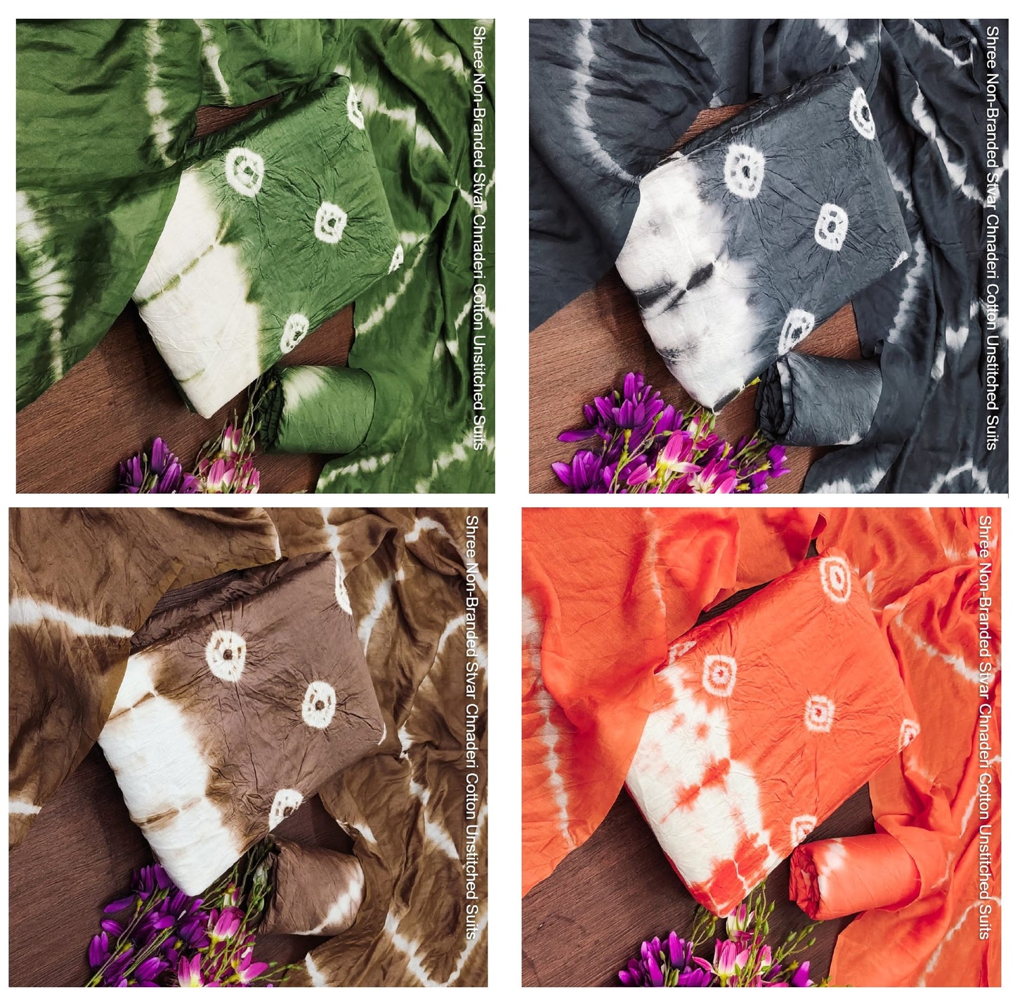 Shree Non-Branded Stvar Chnaderi Cotton Unstitched Suits