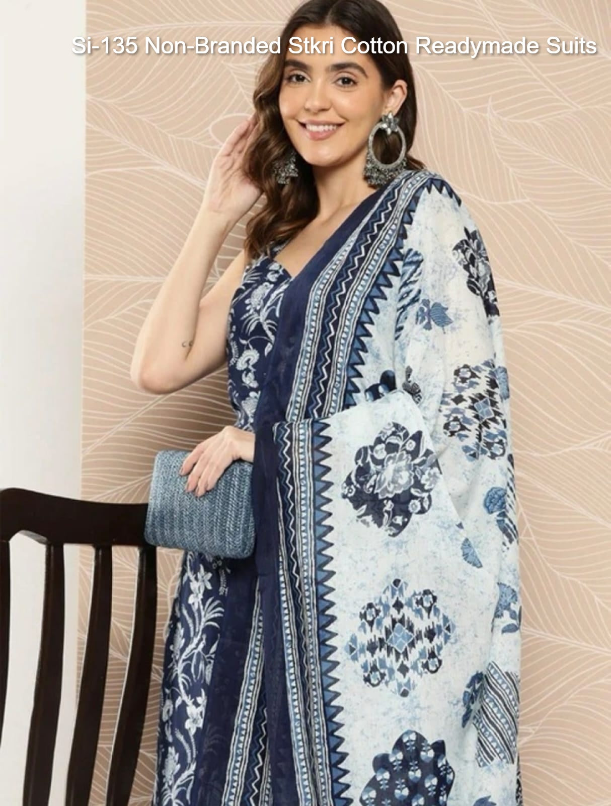 Si-135 Non-Branded Stkri Cotton Readymade Suits