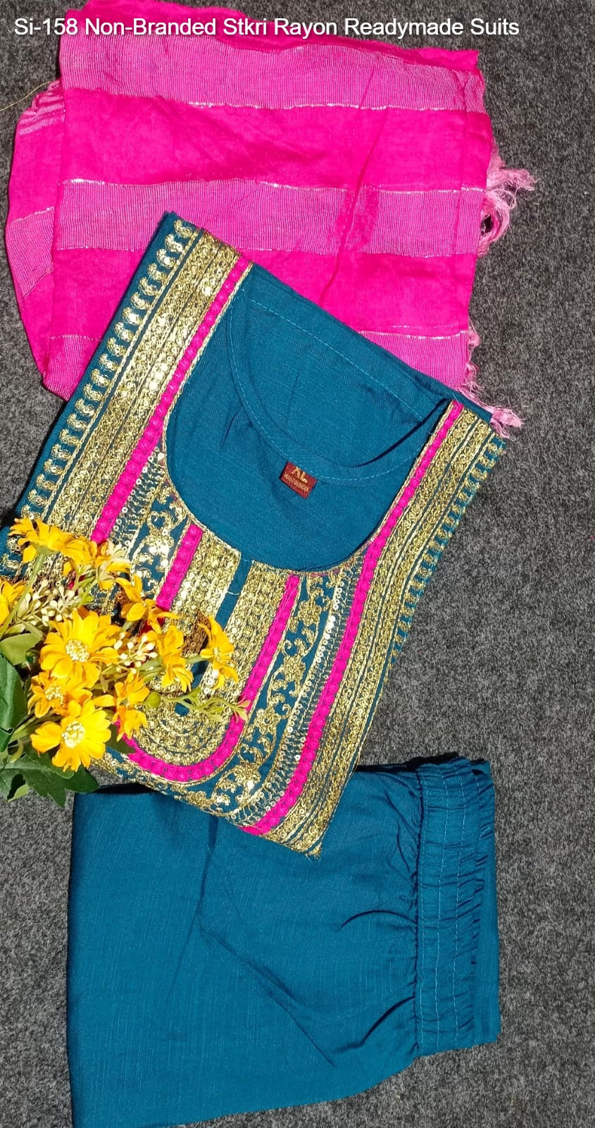 Si-158 Non-Branded Stkri Rayon Readymade Suits