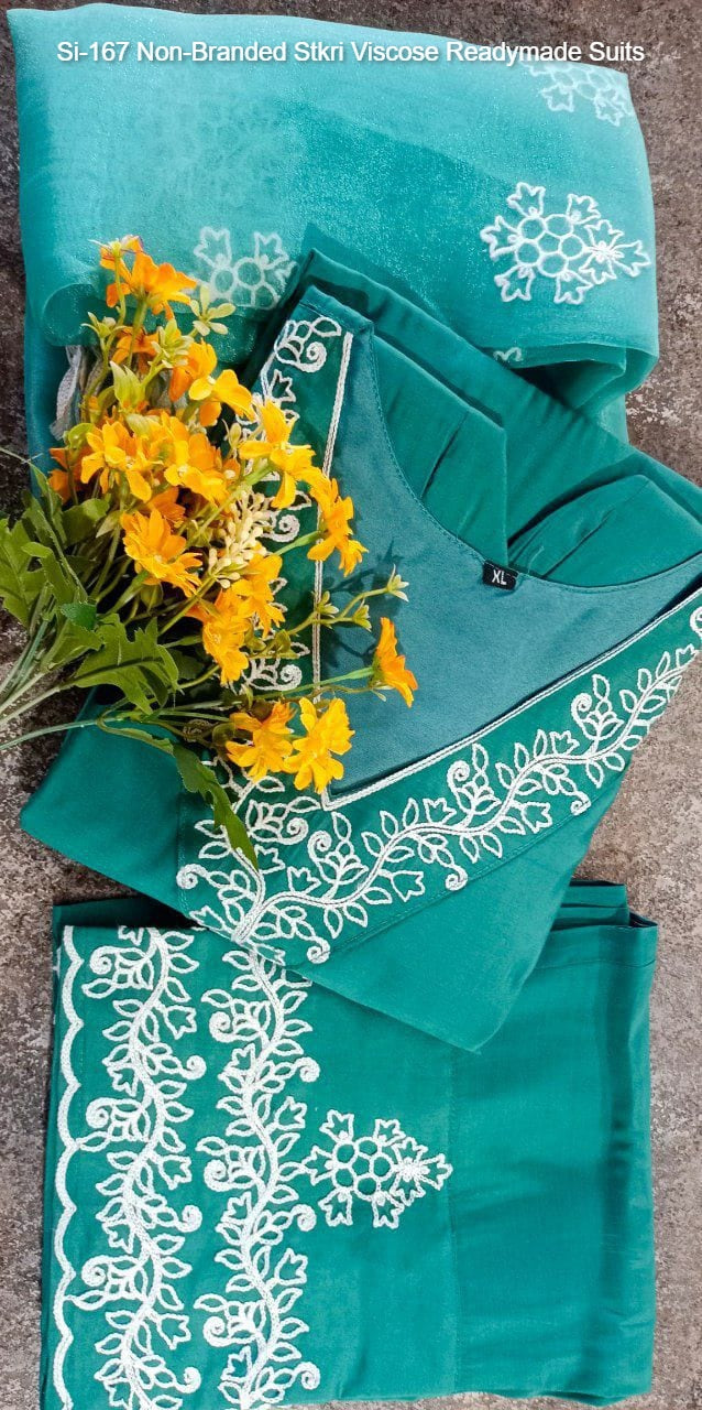 Si-167 Non-Branded Stkri Viscose Readymade Suits