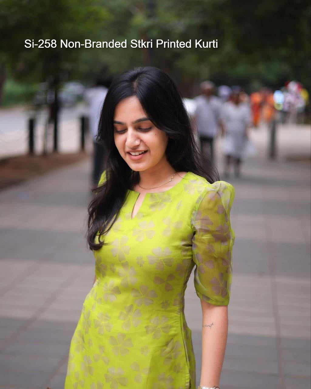 Si-258 Non-Branded Stkri Printed Kurti