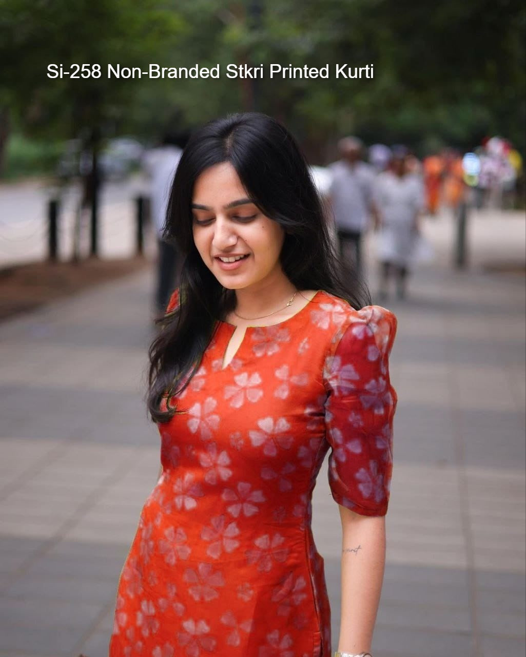 Si-258 Non-Branded Stkri Printed Kurti