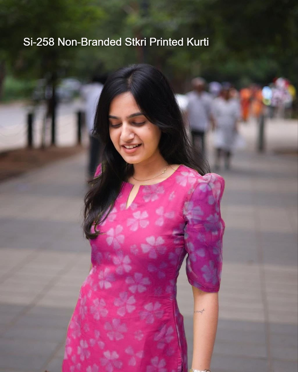 Si-258 Non-Branded Stkri Printed Kurti