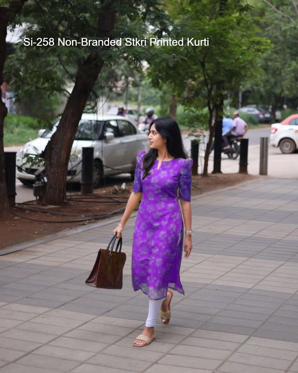 Si-258 Non-Branded Stkri Printed Kurti