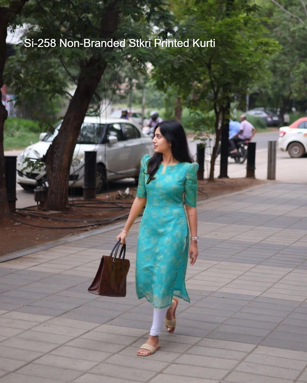 Si-258 Non-Branded Stkri Printed Kurti