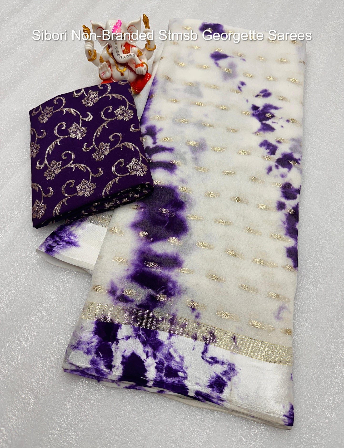 Sibori Non-Branded Stmsb Georgette Sarees