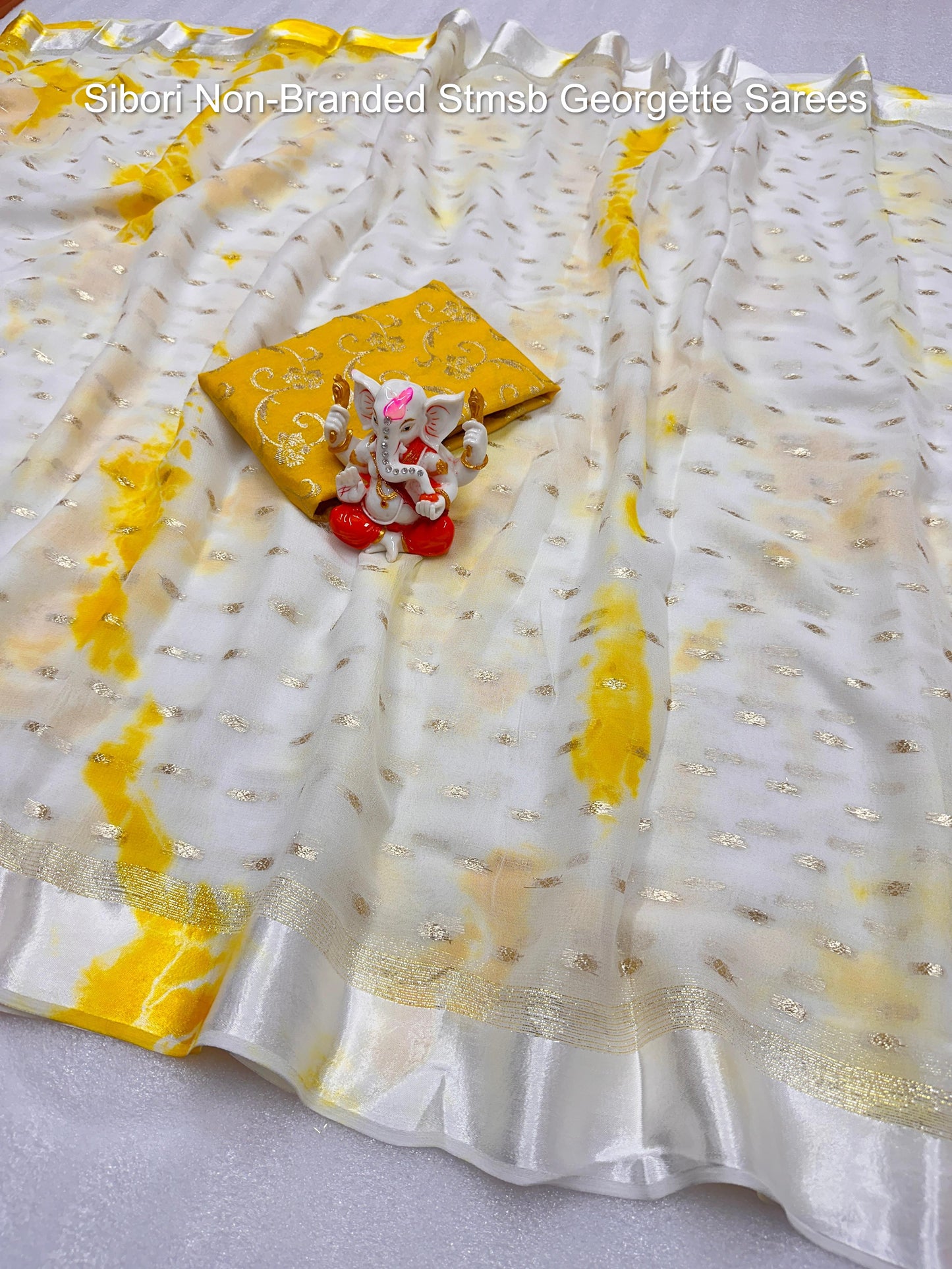 Sibori Non-Branded Stmsb Georgette Sarees