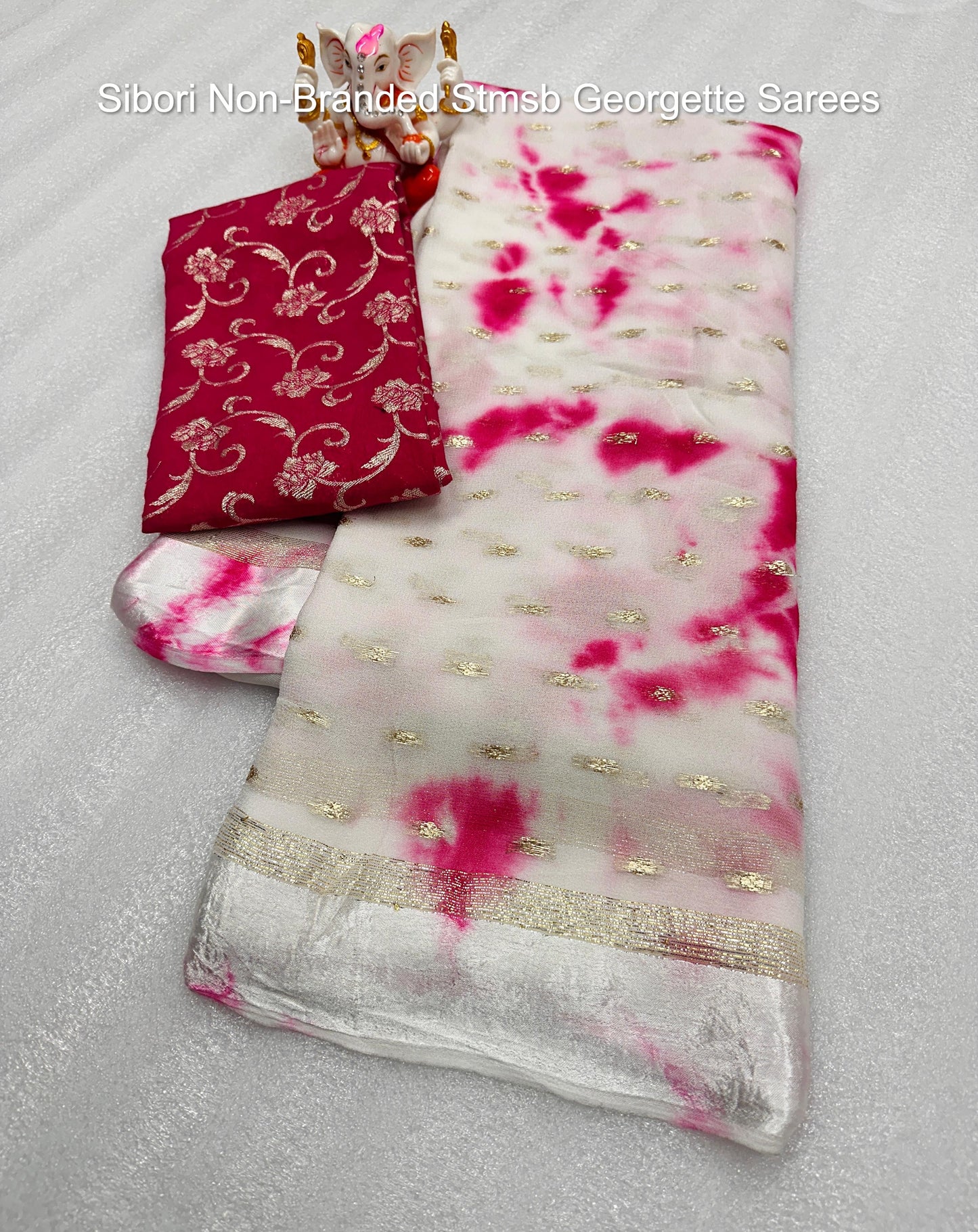 Sibori Non-Branded Stmsb Georgette Sarees