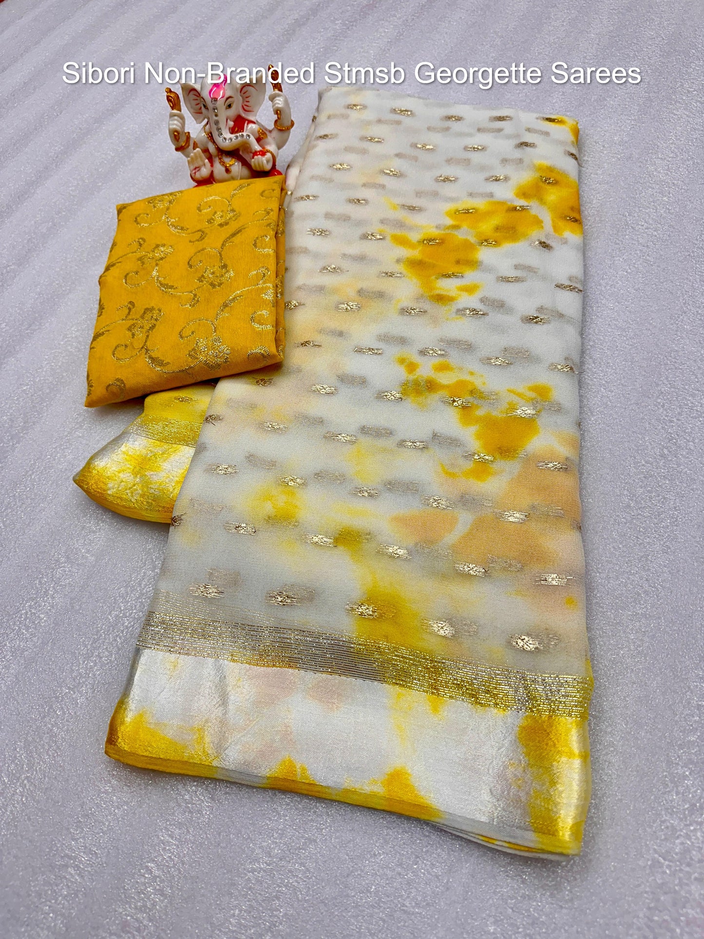 Sibori Non-Branded Stmsb Georgette Sarees