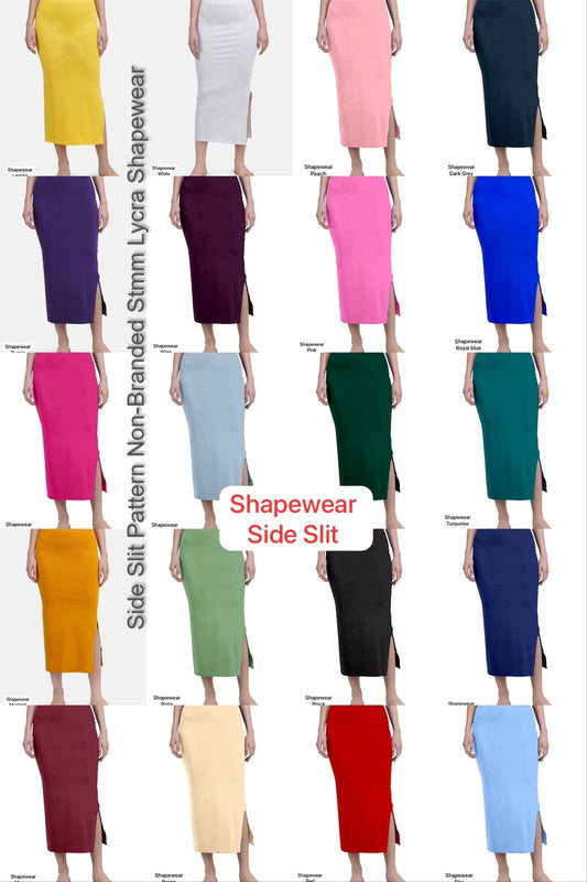Side Slit Pattern Non-Branded Stmm Lycra Shapewear