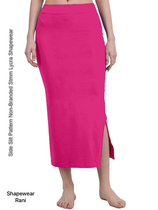 Side Slit Pattern Non-Branded Stmm Lycra Shapewear