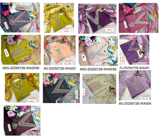 Silk Festival Wear Non-Branded Stpmr Digital Print Readymade Suits