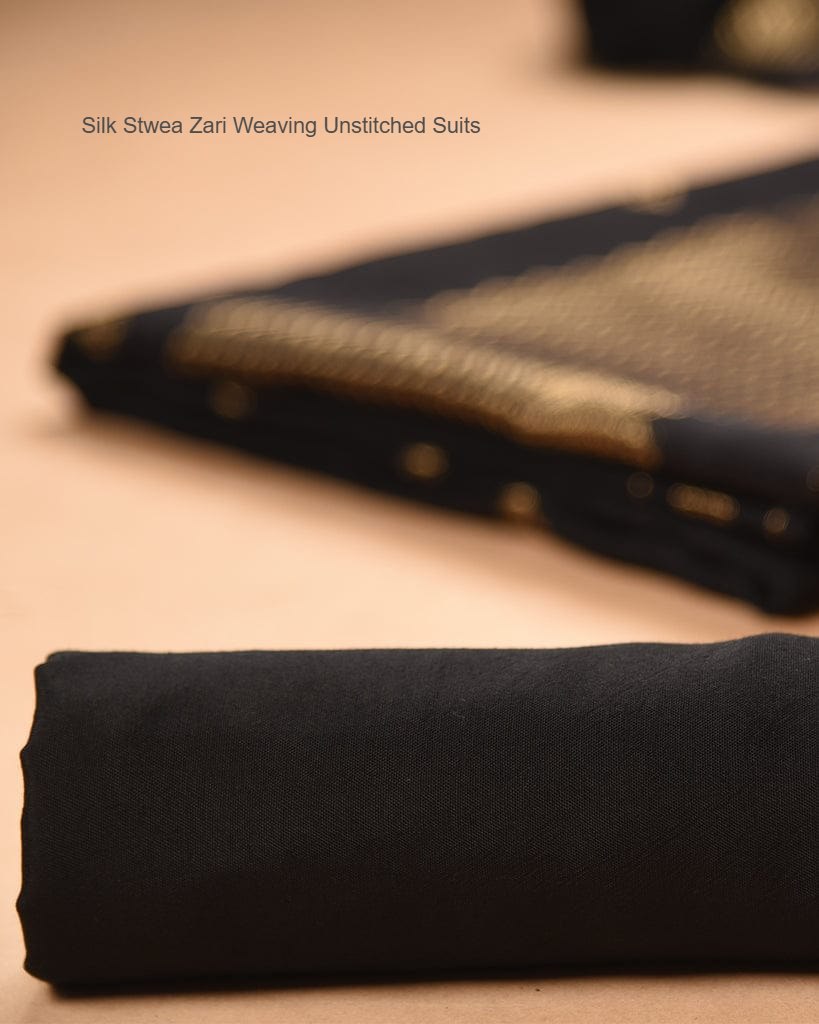 Silk Stwea Zari Weaving Unstitched Suits