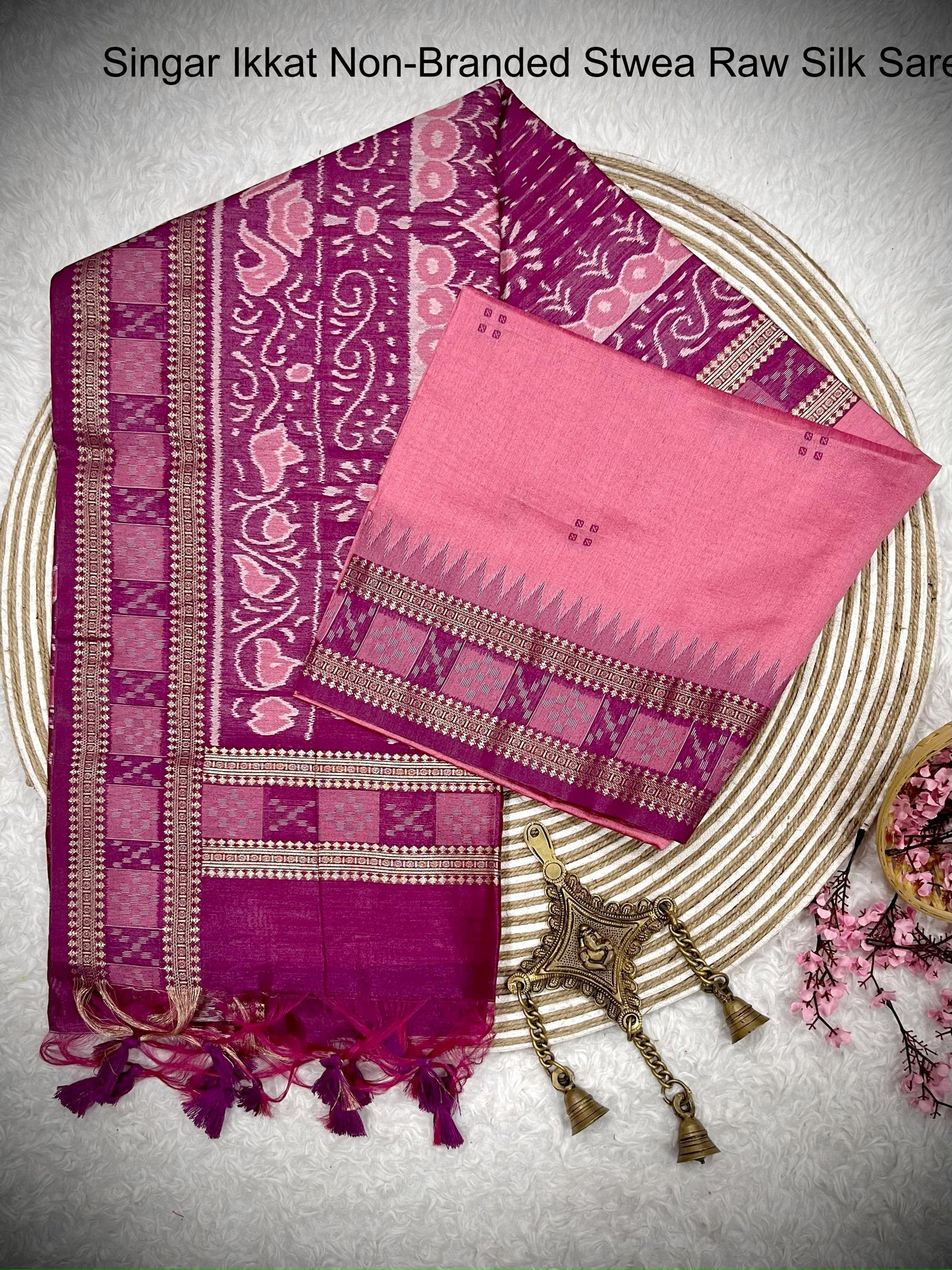 Singar Ikkat Non-Branded Stwea Raw Silk Sarees