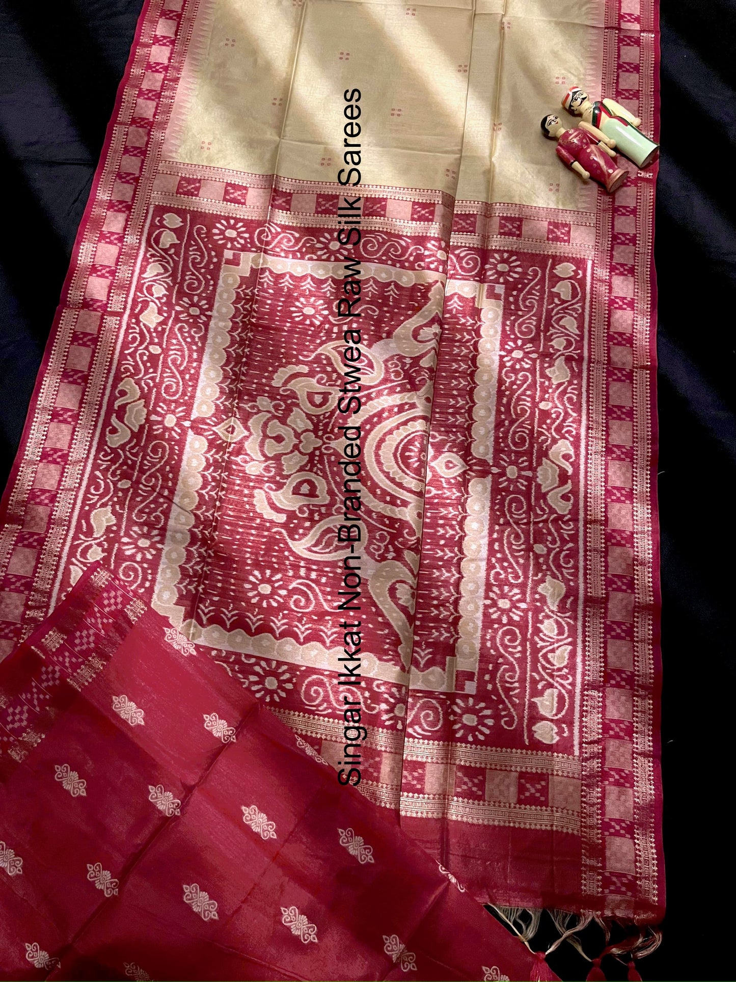 Singar Ikkat Non-Branded Stwea Raw Silk Sarees