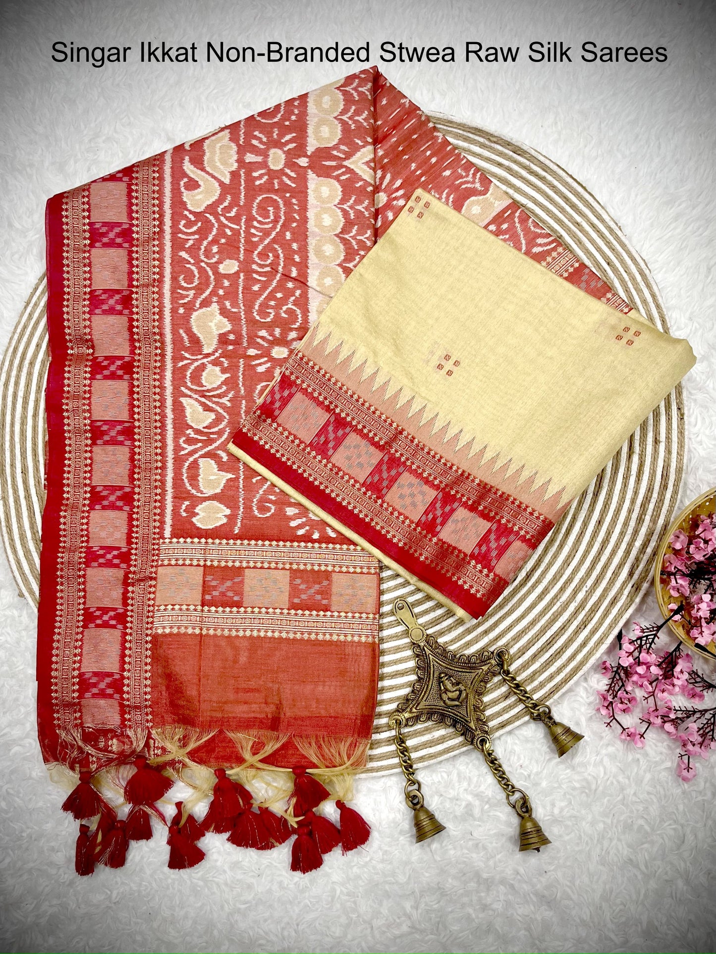Singar Ikkat Non-Branded Stwea Raw Silk Sarees