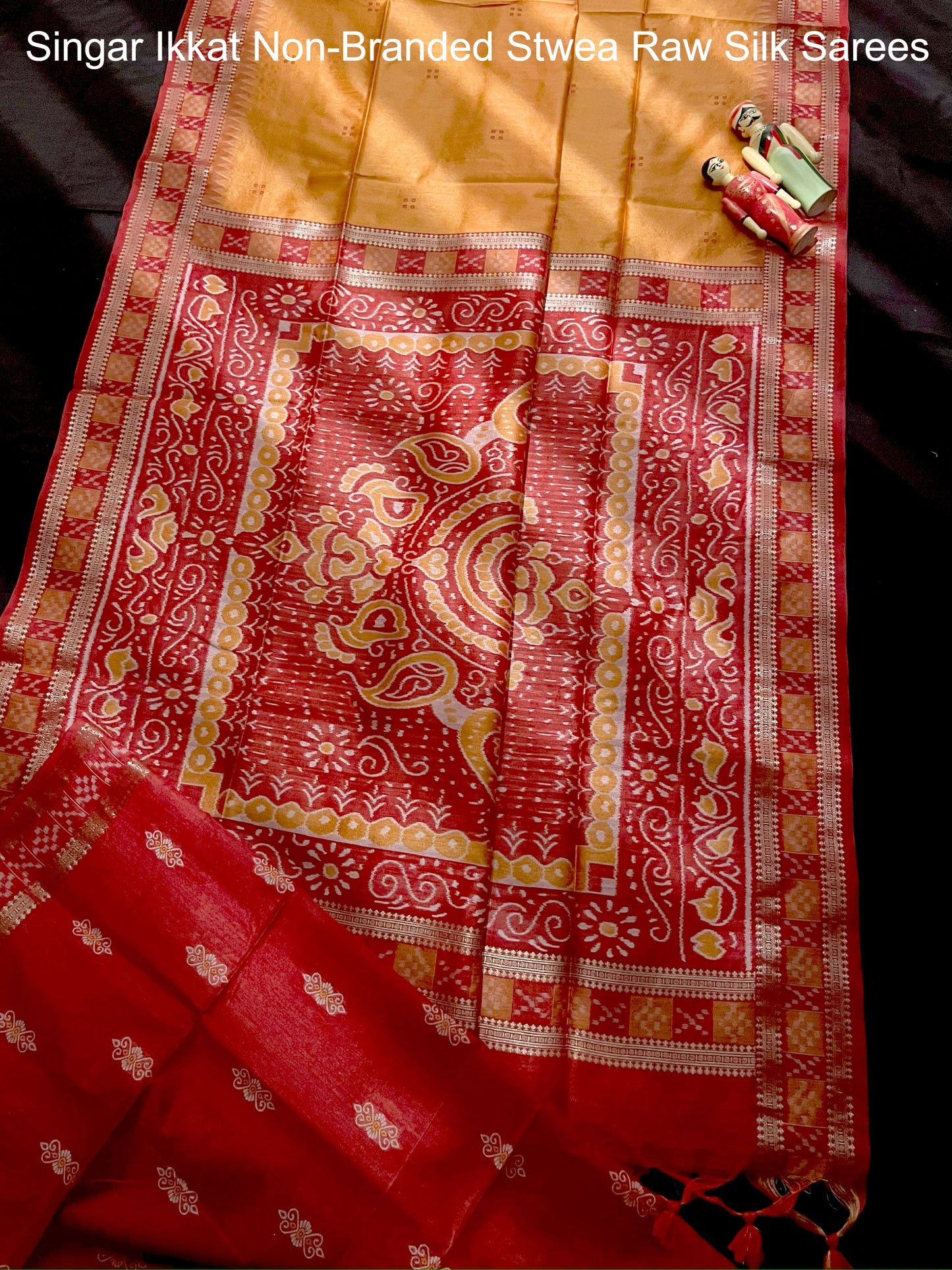 Singar Ikkat Non-Branded Stwea Raw Silk Sarees