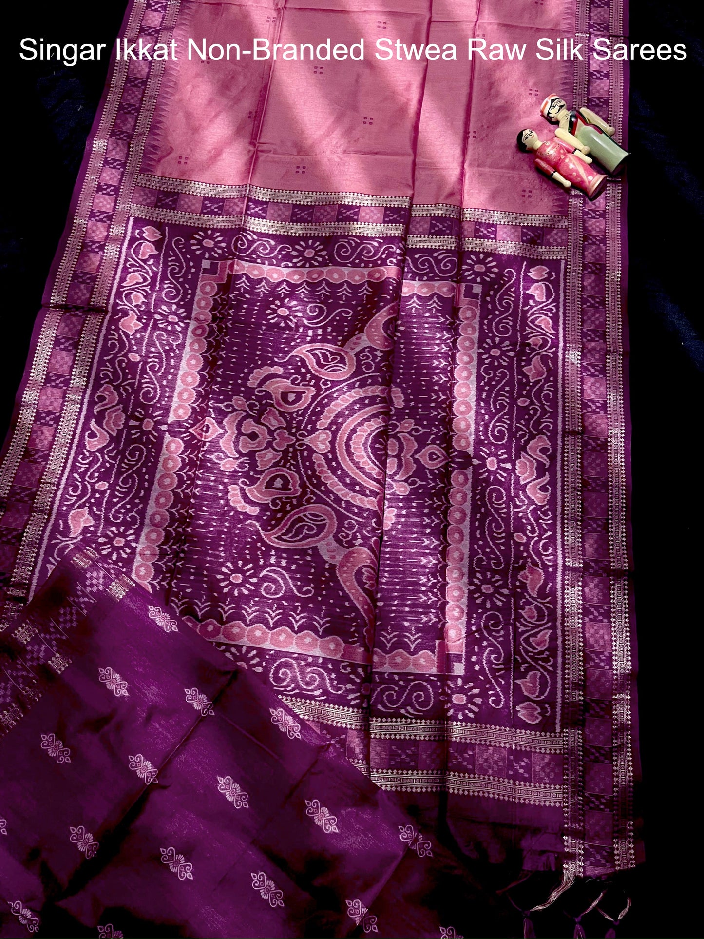 Singar Ikkat Non-Branded Stwea Raw Silk Sarees