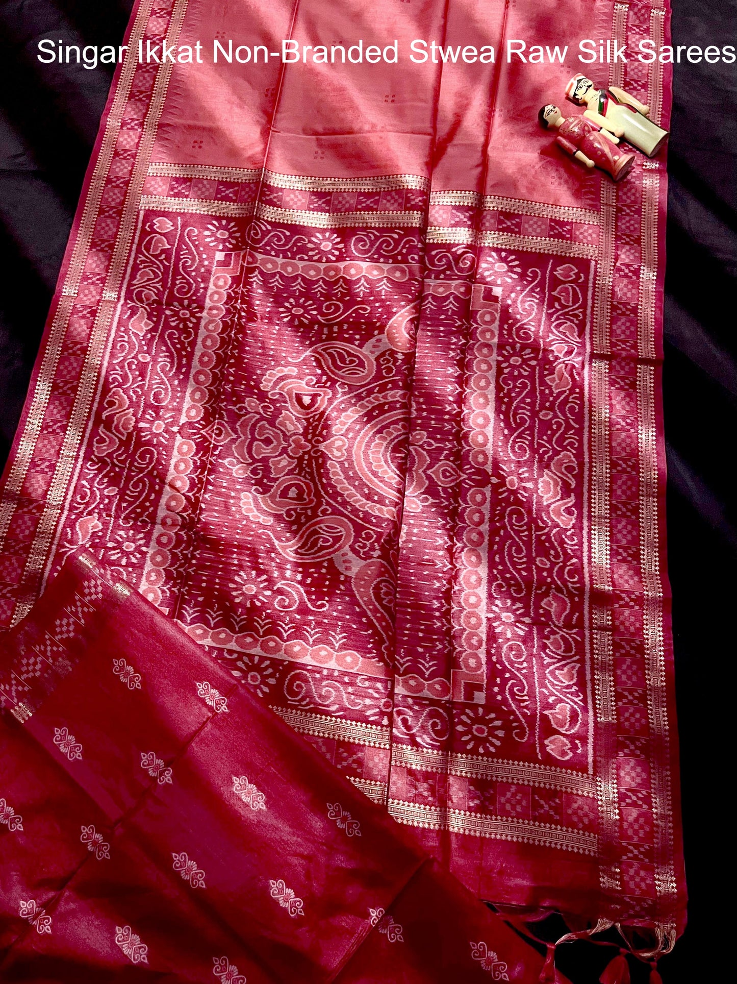 Singar Ikkat Non-Branded Stwea Raw Silk Sarees